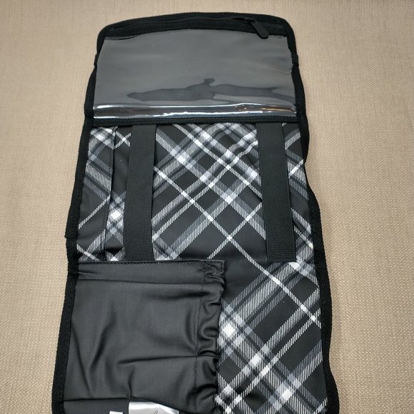 THIRTY-ONE PLAID TRAVEL MAKEUP BRUSH ORGANIZER - Picture 9 of 11